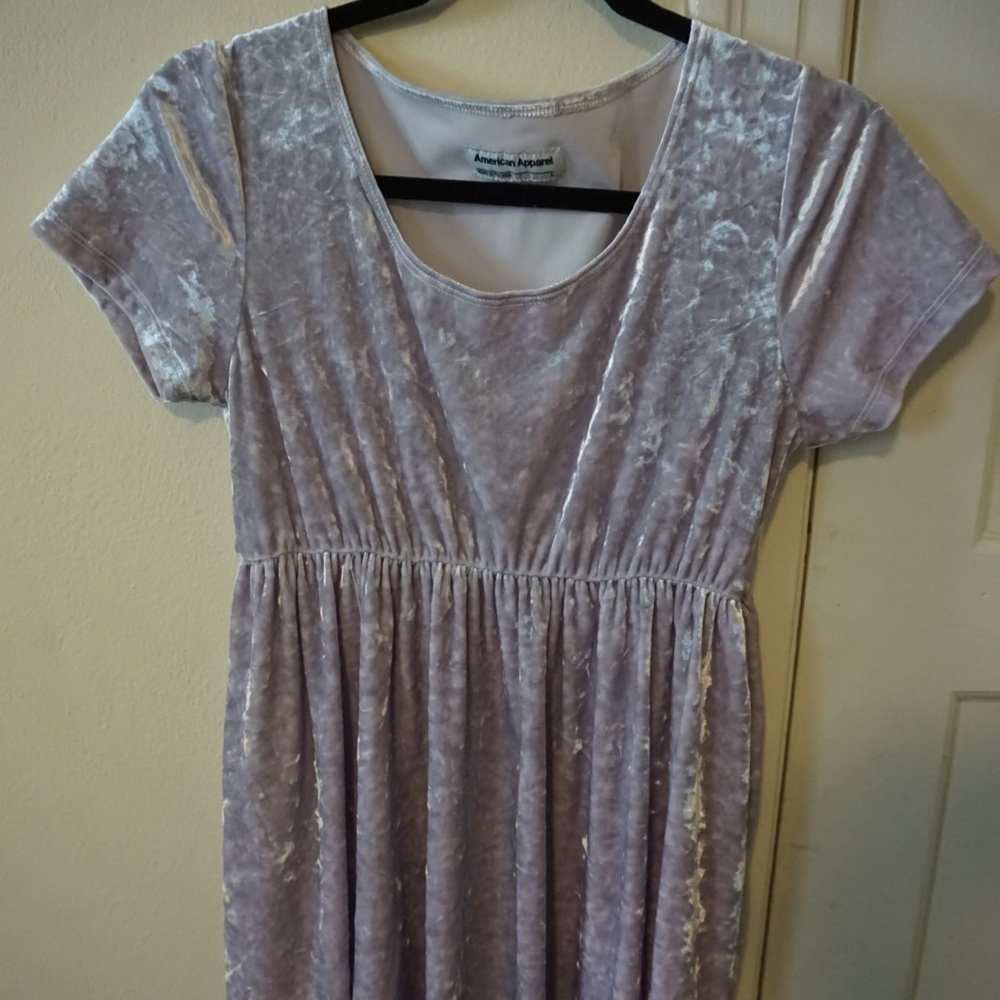American Apparel crushed velvet babydoll dress 🦄